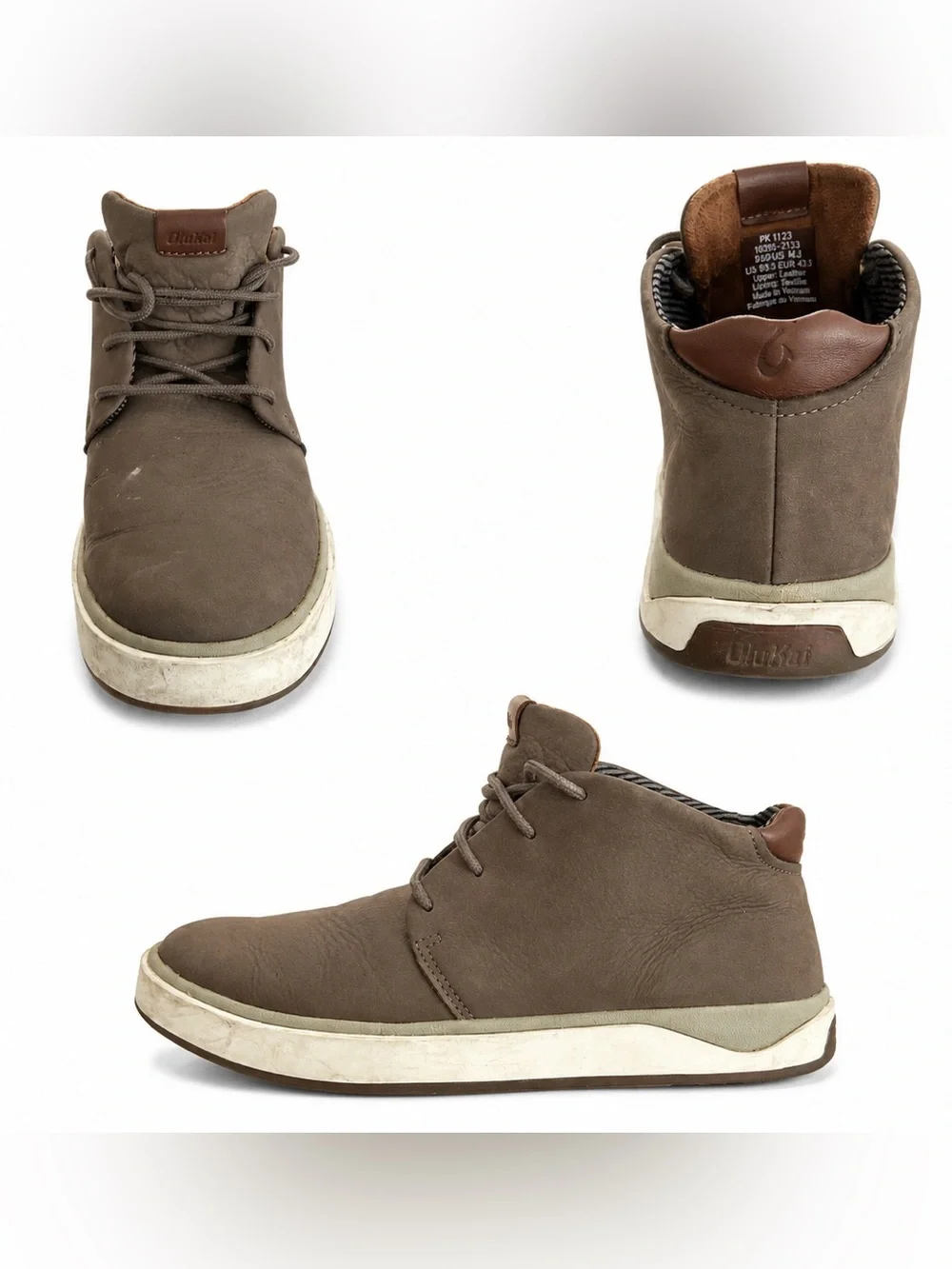 OluKai Men’s Taupe Brown Chukka Boots
